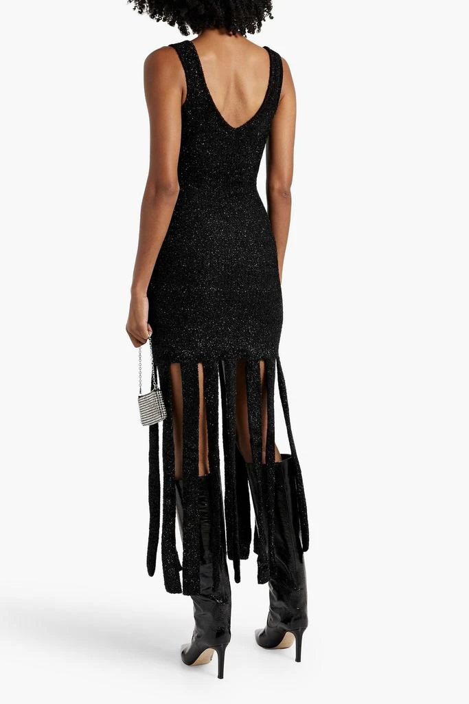 Simon Miller Tira fringed metallic chenille midi dress 3