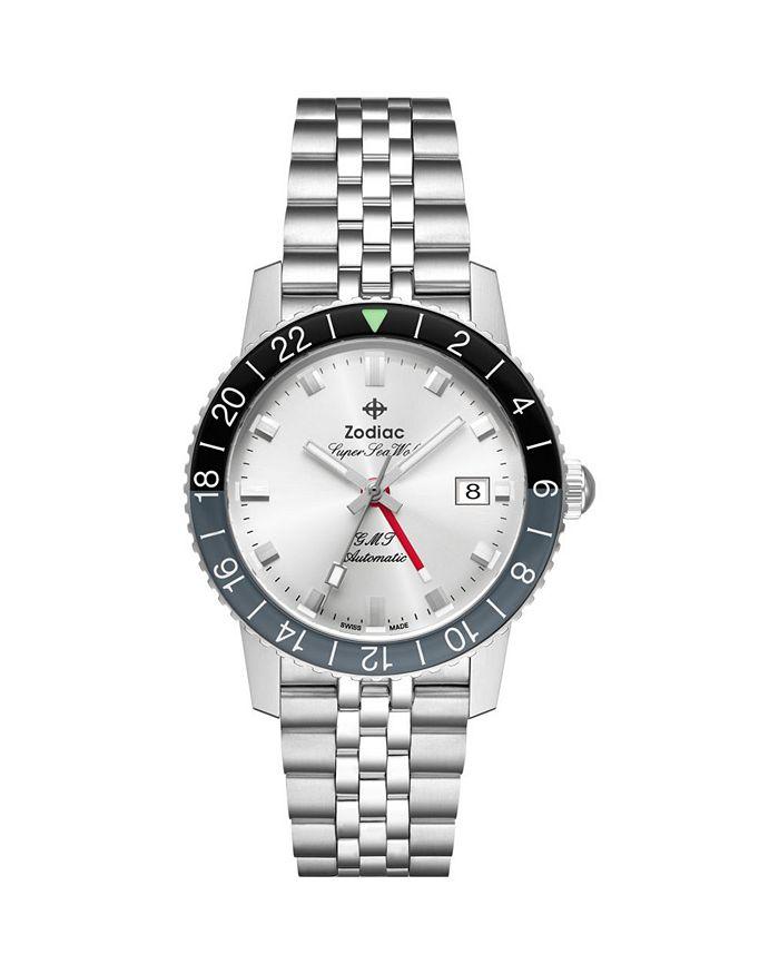 ZODIAC GMT Automatic Stainless Steel Watch, 40mm