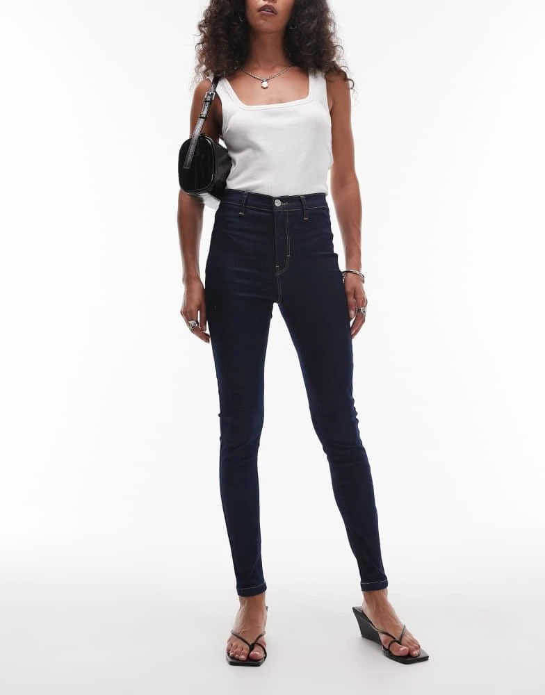 Topshop Topshop Joni high rise super skinny jean in indigo rinse 1