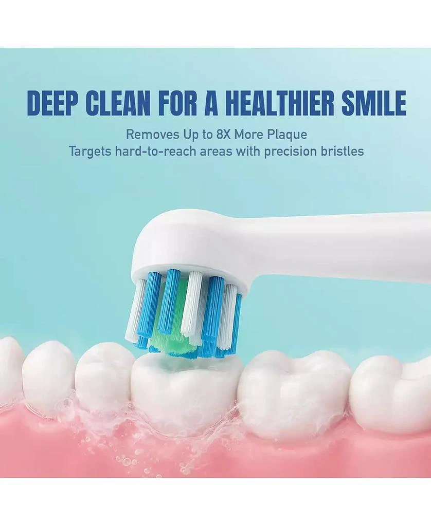 PURSONIC 4-Pack Replacement Brush Heads Compatible with Oral-B iO Series 2–10 2