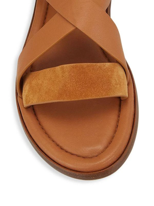 Ulla Johnson Audrey Suede Crisscross Sandals 4