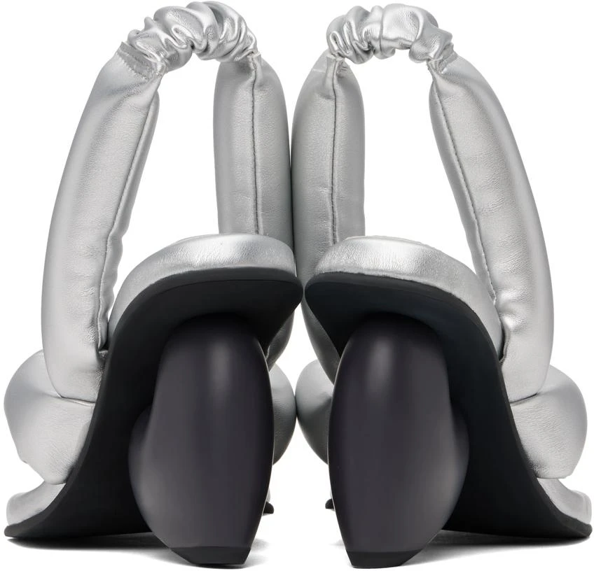YUME YUME Silver & Black Love Heeled Sandals 2