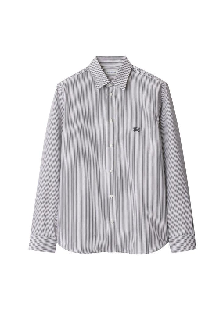 Burberry Regular fit striped cotton shirt