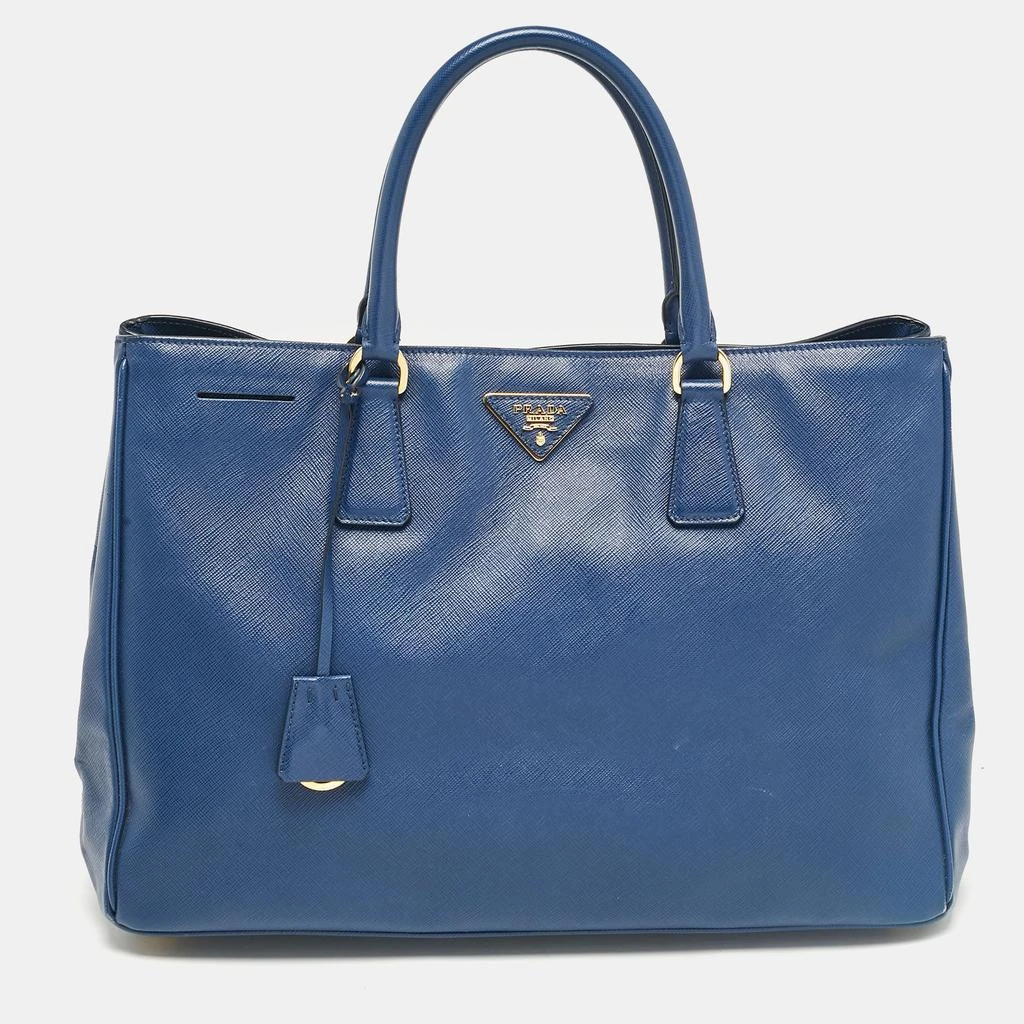 Prada Blue Saffiano Lux Leather Large Galleria Tote 1