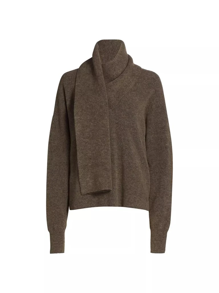 Totême Draped-Scarf Knit Sweater 1
