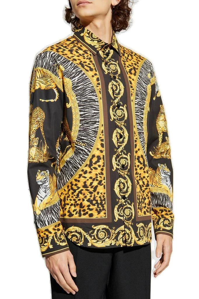 Versace Versace Pattern-Printed Long-Sleeved Shirt 2