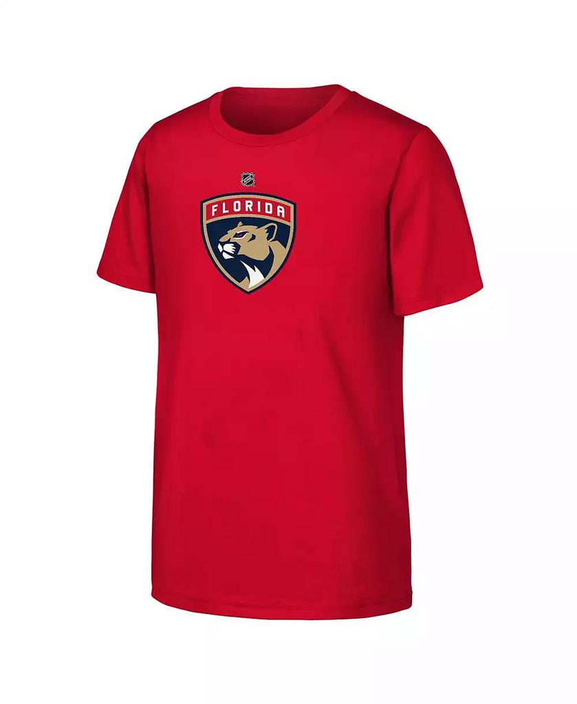 Outerstuff Big Boys and Girls Red Florida Panthers Primary Logo T-Shirt
