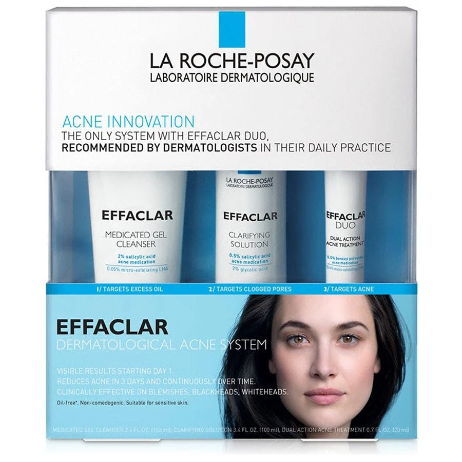 La Roche-Posay Effaclar Dermatological Acne Treatment System for Face Oil Free 1