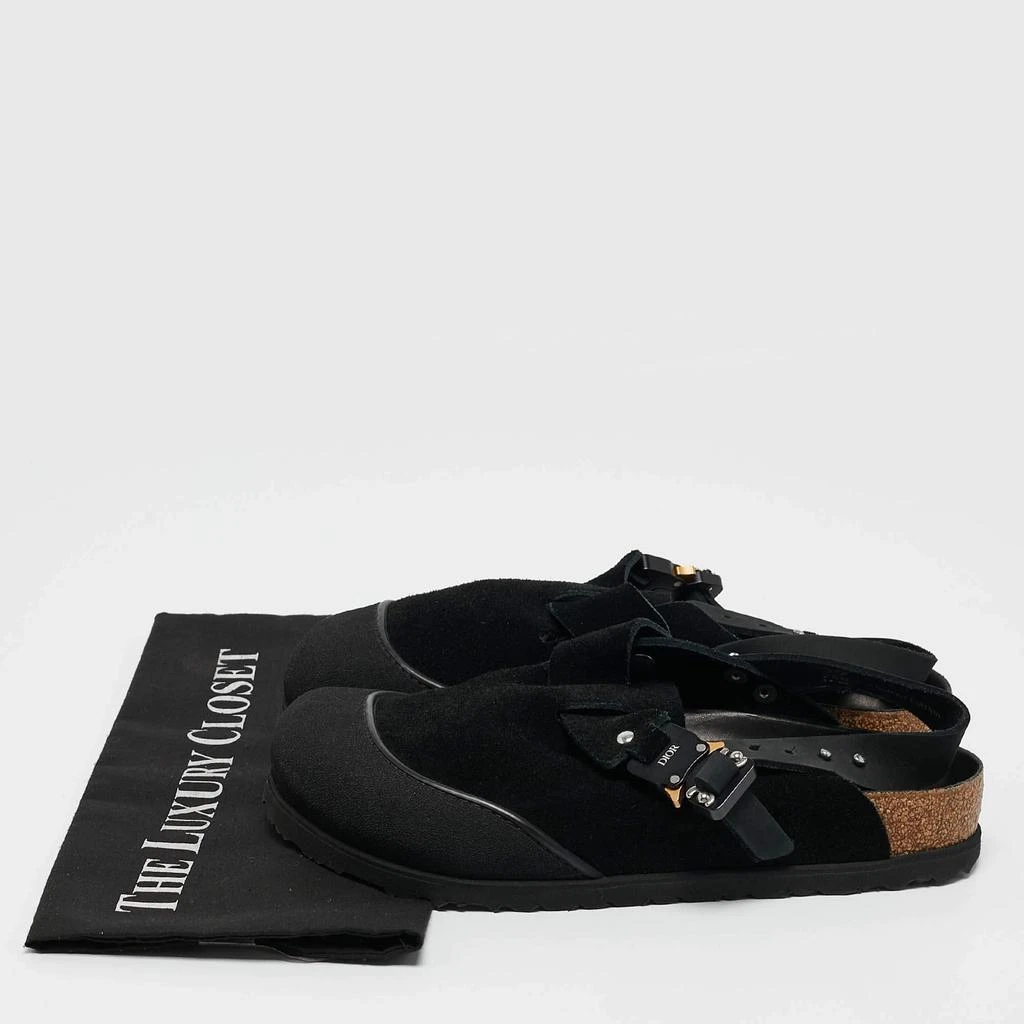 Dior DIOR x Birkenstock Black Suede Tokio Mule Sandals Size 39 9