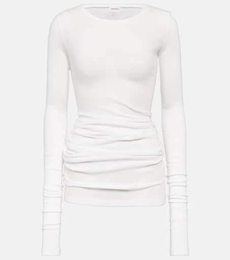 Khaite Lenora cotton-blend top 1