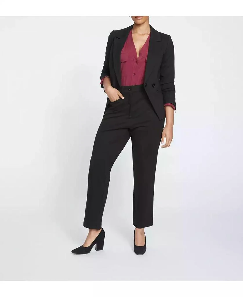 Universal Standard Plus Size Long Cigarette Ponte Pants 5