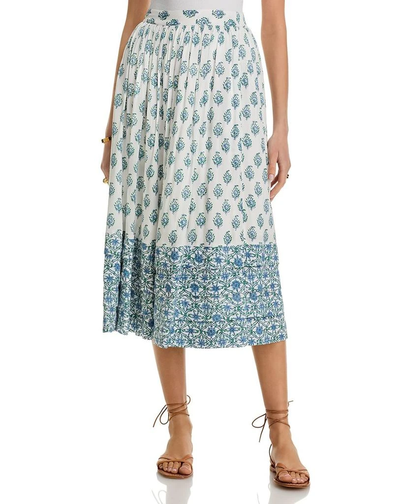 AREA Block Print Midi Skirt 1