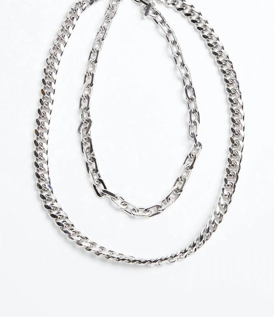 eklexic Cash Necklace In Silver