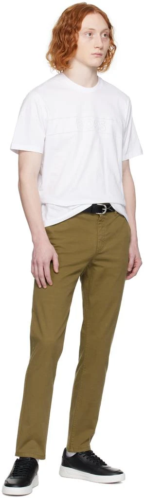 Hugo Boss Khaki Tapered Trousers 4