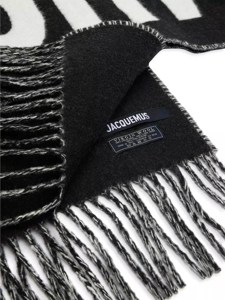 Jacquemus L'echarpe Logo Wool Scarf 2