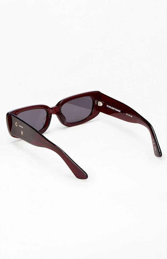 Colour Range Burgundy Y2K Sunglasses 2