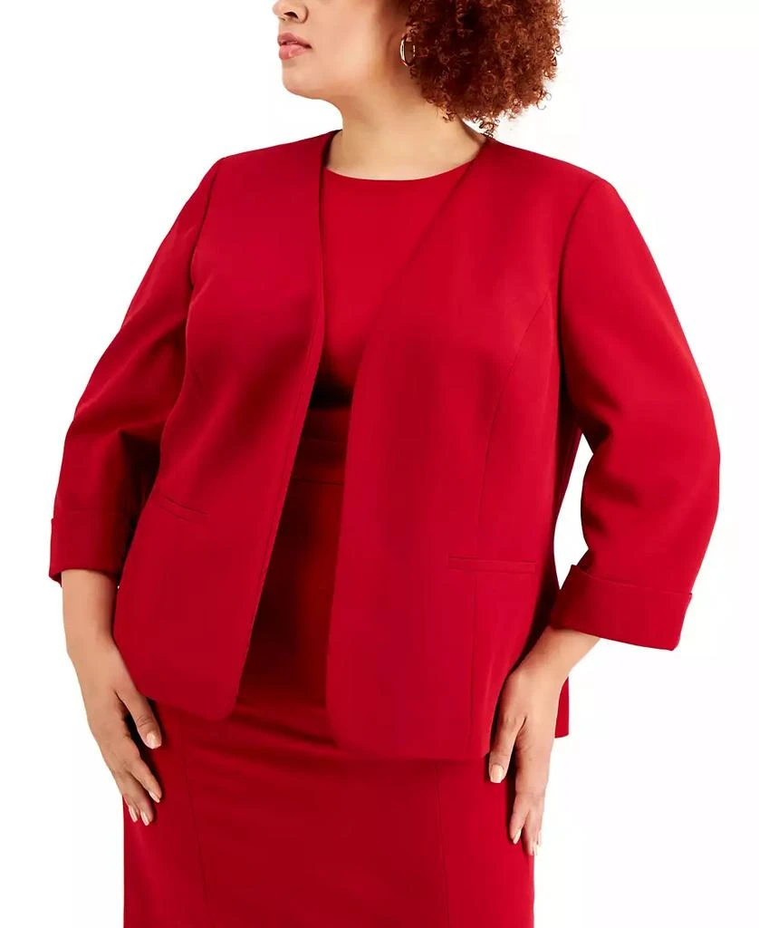 Kasper Plus Size Open Front Blazer 1