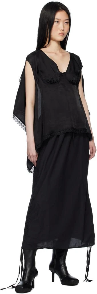 pushBUTTON Black Bra Point Square Blouse 4