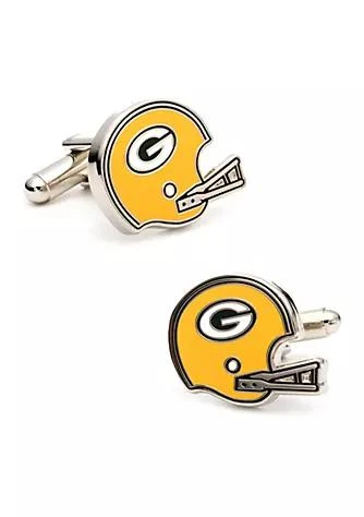 Cufflinks Inc. Retro Green Bay Packers Helmet Cufflinks 1