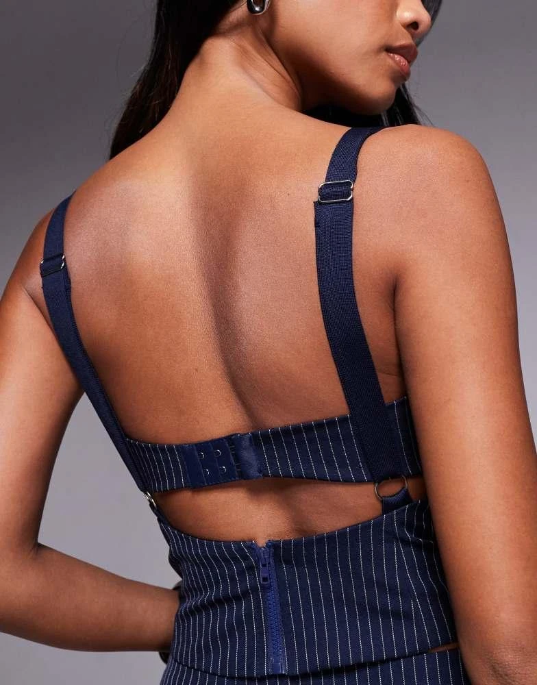 Princess Polly Princess Polly Briana sweetheart neckline cami top & wide leg trousers set in navy pinstripe - Lingerie - Free Shipping - BeyondStyle Princess Polly Princess Polly Briana sweetheart neckline cami top & wide leg trousers set in navy pinstripe - Lingerie - Free Shipping - BeyondStyle