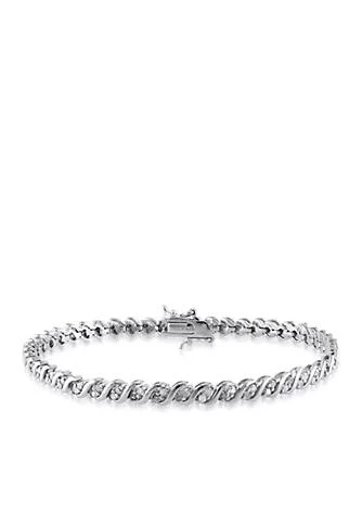 Belk 
Co. Diamond Tennis Bracelet in Sterling Silver
