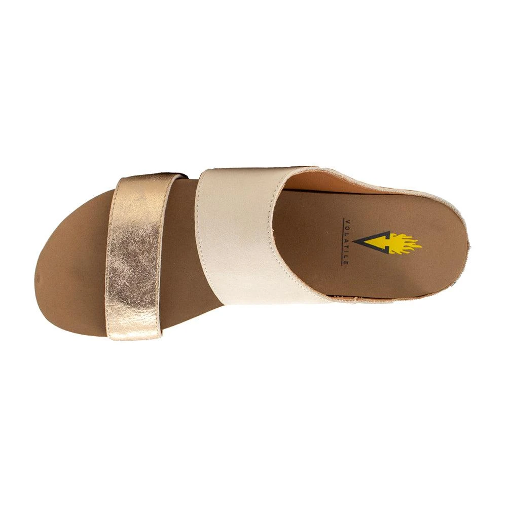 VOLATILE Campfire Metallic Slide Sandals 4