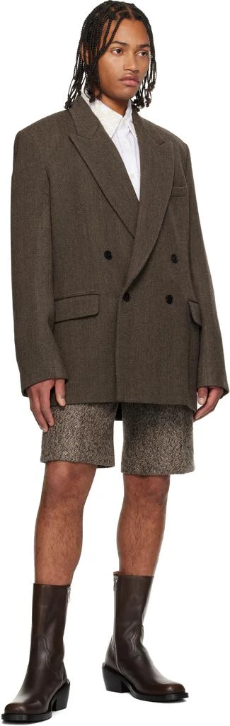 Dries Van Noten Multicolor Tailored Wool Shorts 4