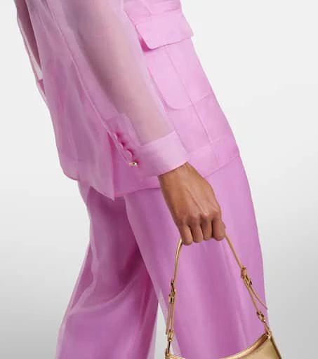 Max Mara Negrar silk organza blazer 5
