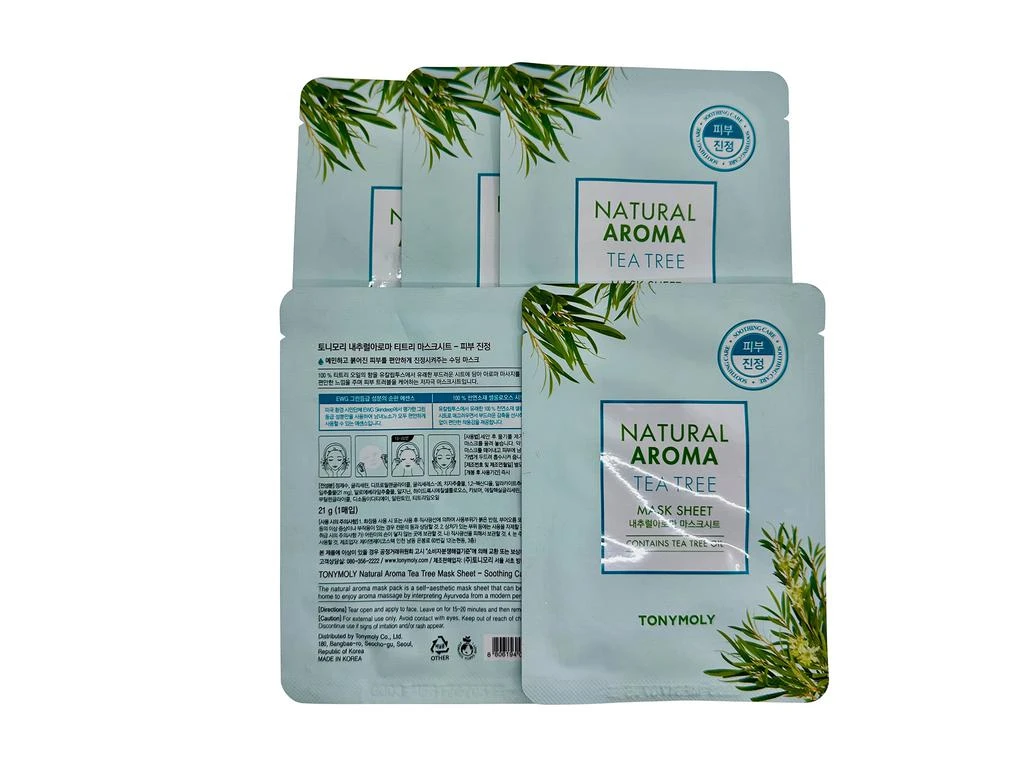 TONYMOLY Natural Aroma Tea Tree Mask Sheet Set of 5 3