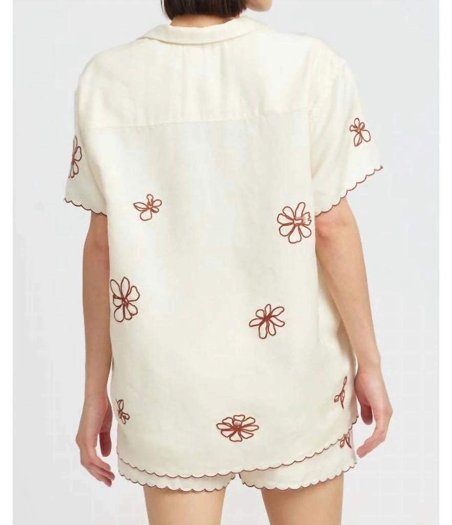 Jacquie The Label Eva Top In Natural 2