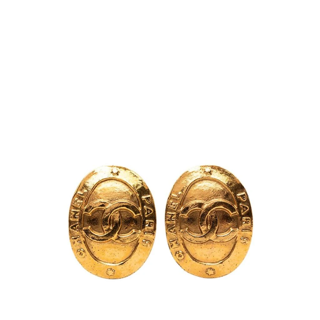 Chanel Plating Clip Earrings (Pre-Owned)