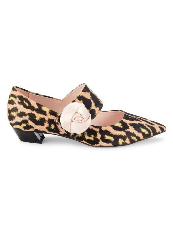 Roger Vivier Leopard Print Kitten Heel Pumps 1