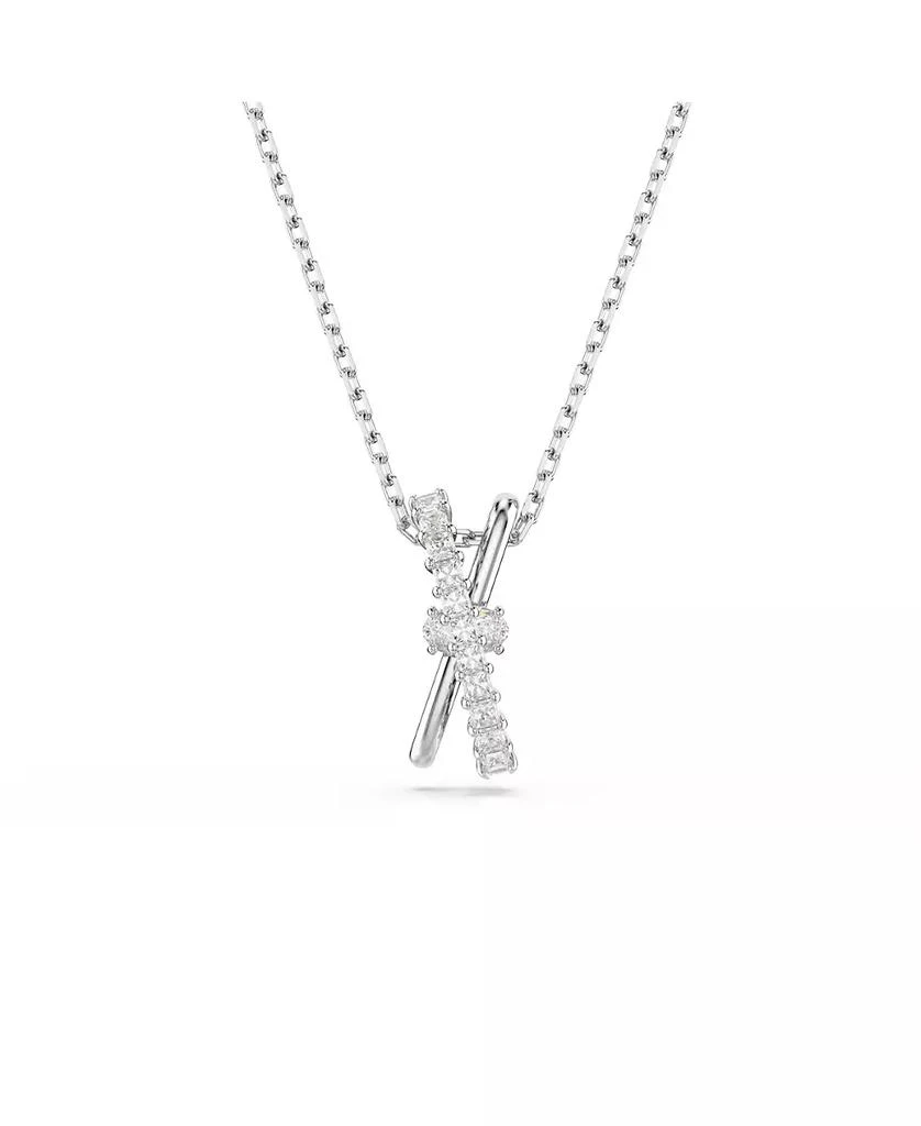 Swarovski Hyperbola Pendant, Mixed Cuts, Twist, White Necklace 1