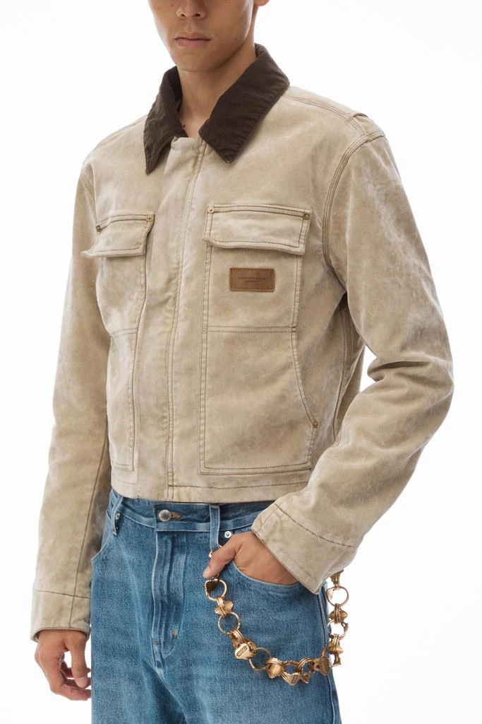 Alexander Wang Workwear Jacket with Weathered Flocking 3