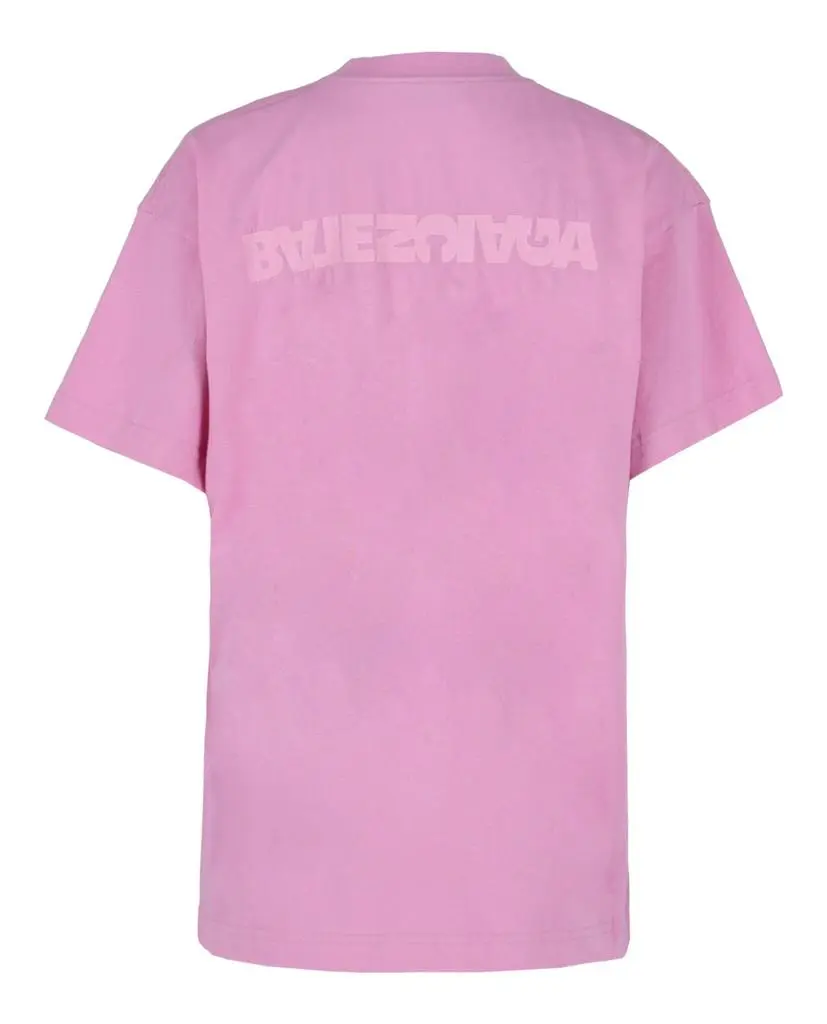 Balenciaga Upside Down Embroidered Logo T-Shirt 2