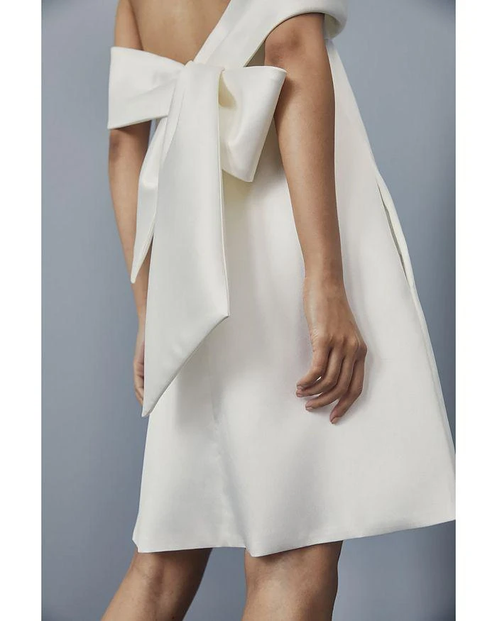 Amsale Off The Shoulder Shift Dress 5