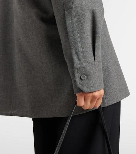 Jil Sander Beaded wool canvas shirt 5