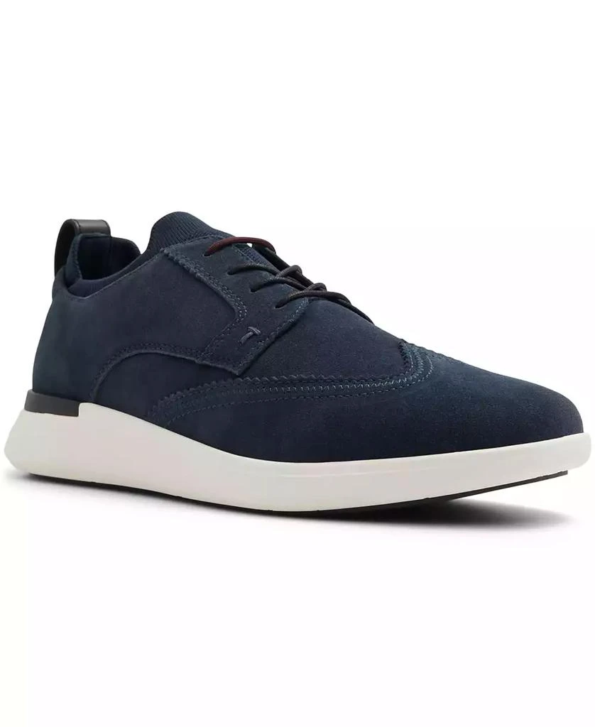 ~Ted Baker~ Blue Suede Lace Up Oxfords TED BAKER Oalvinn Dark Blue Suede Brogue Oxford Dress Shoe  main image 3