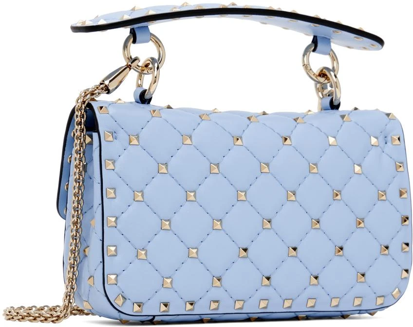 Valentino Blue Small Nappa Rockstud Spike Bag 3