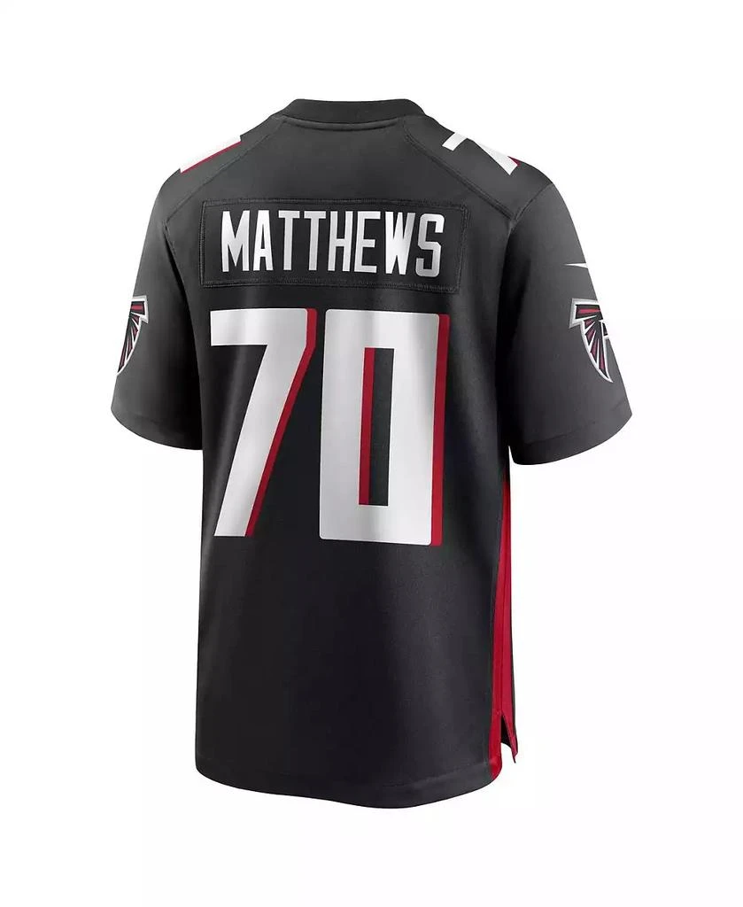 NIKE Men's Jake Matthews Black Atlanta Falcons Game Jersey 3