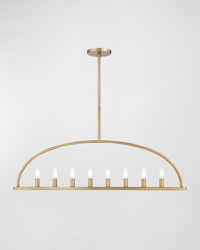 Crystorama Abbott 8-Light Linear Chandelier