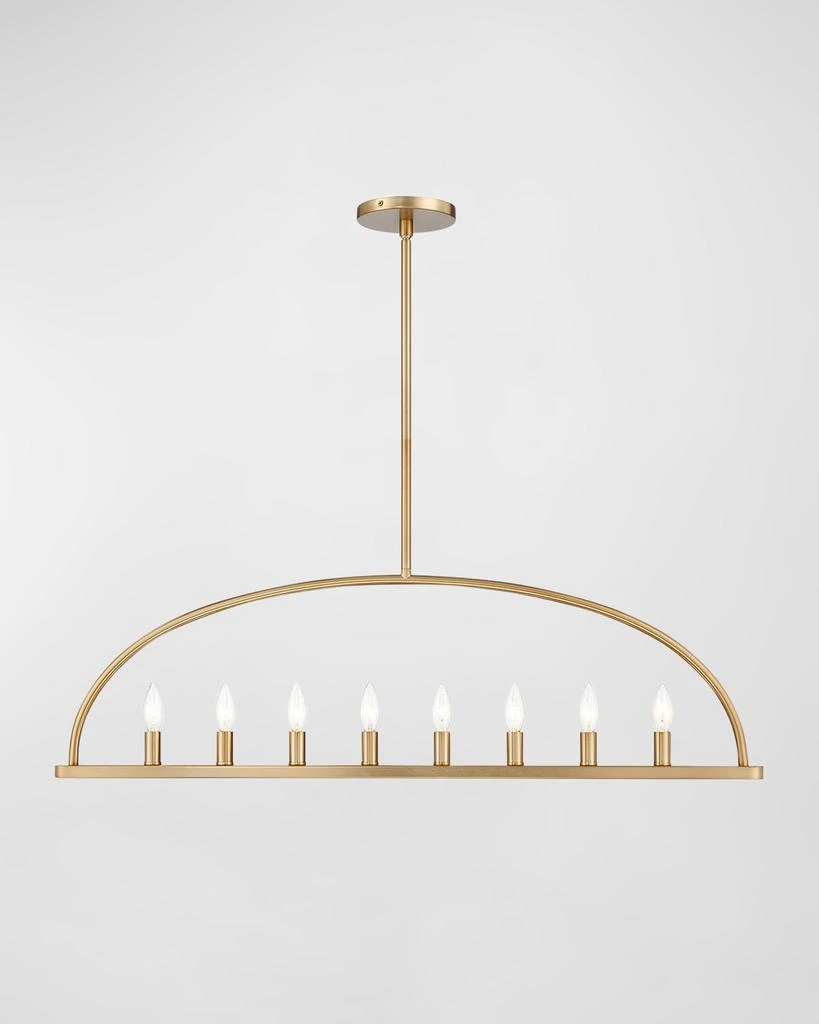 Crystorama Abbott 8-Light Linear Chandelier 1
