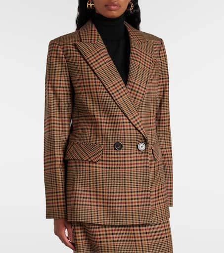 VERONICA BEARD Sevyn plaid virgin wool blazer 6