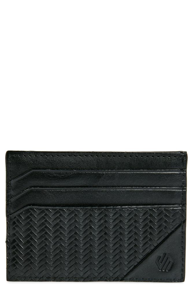 Johnston & Murphy Basketweave Card Holder