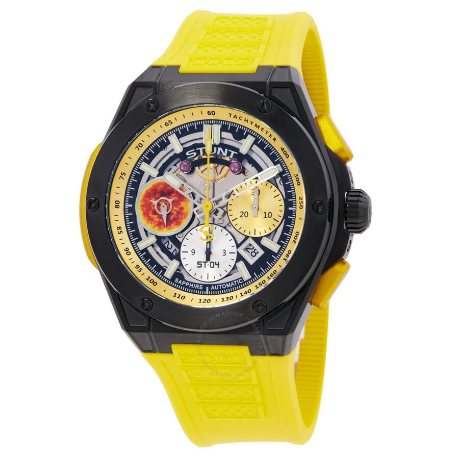 Stunt The Planetarium Chronograph Tachymeter Yellow Dial Men's Watch ST-04 BYY 1