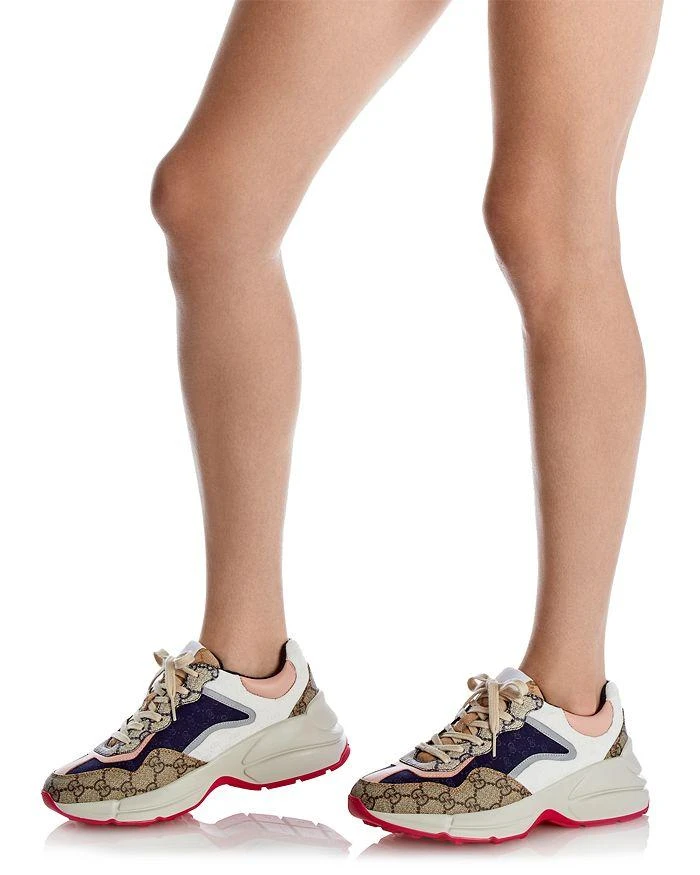 Gucci Women's GG Rhyton Low Top Sneakers 2