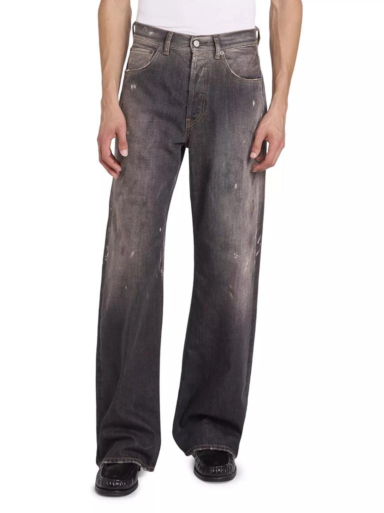 Acne Studios Black Trafalgar Straight-Leg Jeans 3