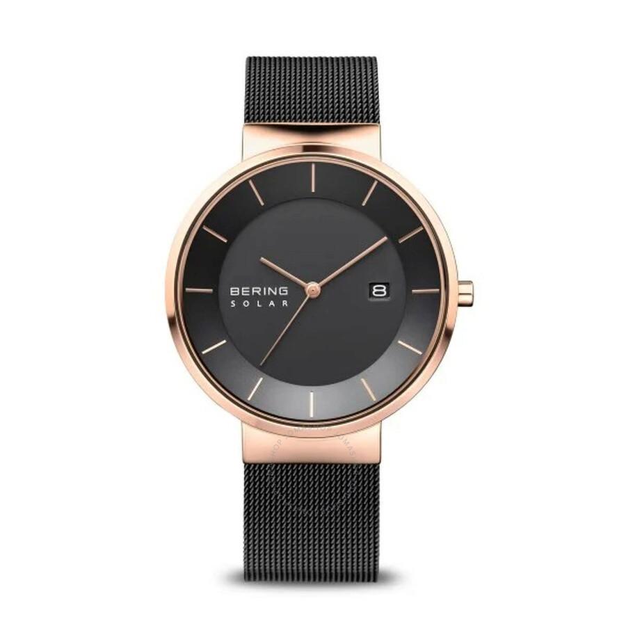 Bering Solar Black Dial Men's Watch 14639-166