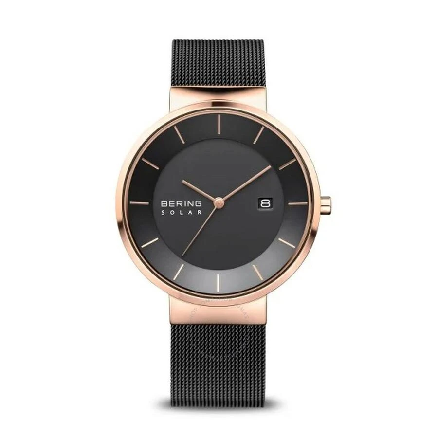 Bering Solar Black Dial Men's Watch 14639-166 1