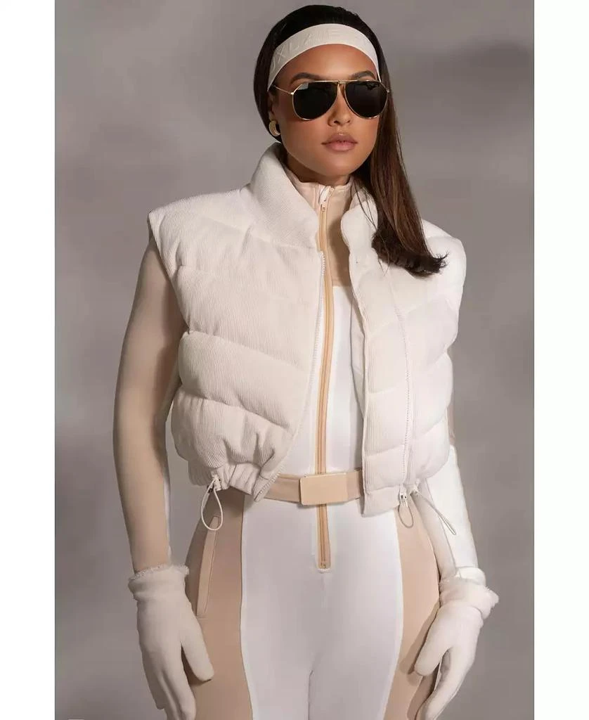 JLUXLABEL Women's Delma Ribbed Puffer Vest 6